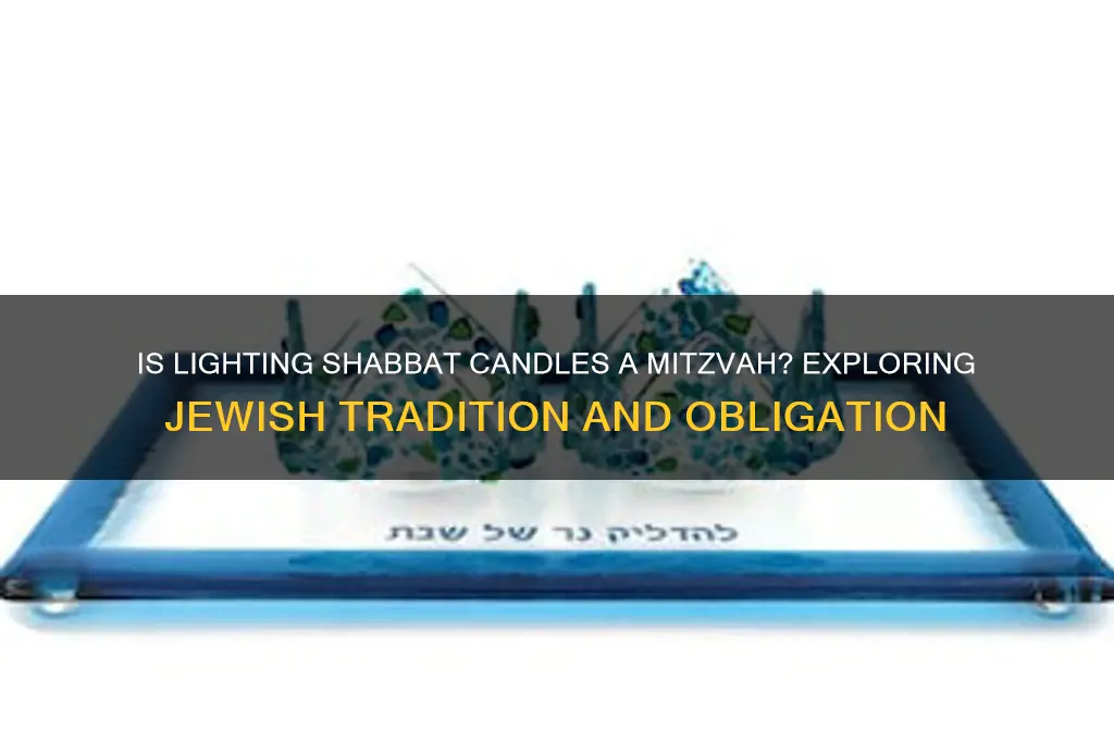 is lighting shabbat candles a mitzvah