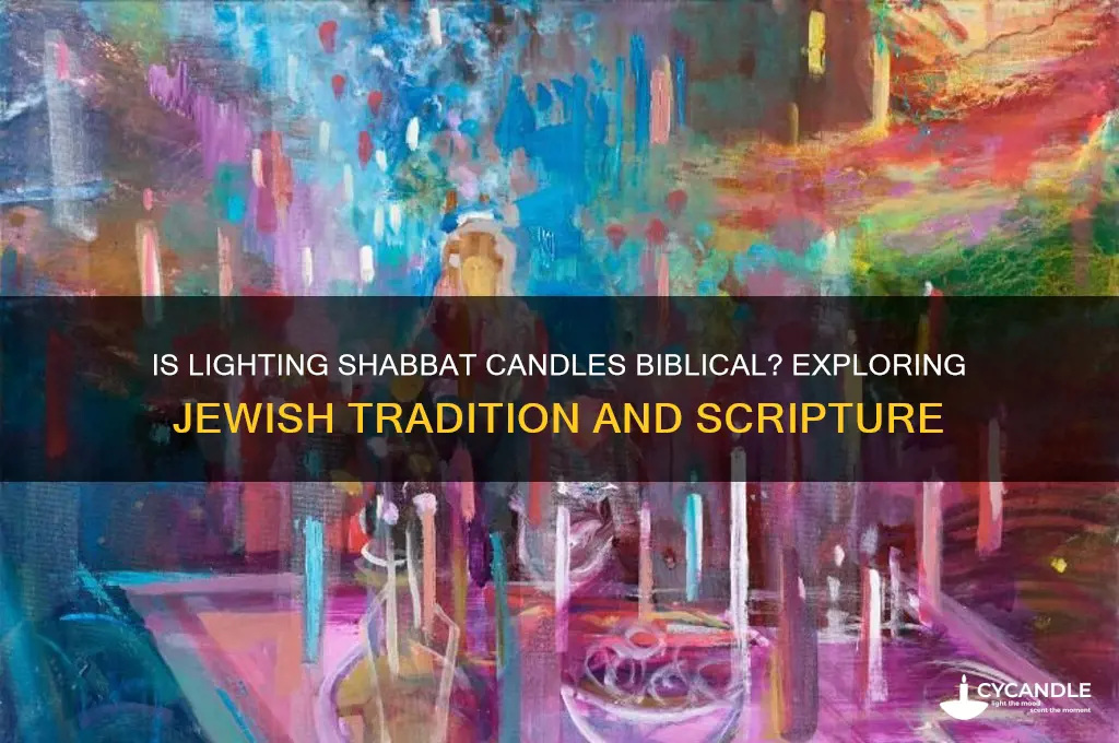 is lighting shabbat candles in the bible