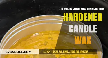 Does Melted Candle Wax Weigh Less Than Its Hardened Form?