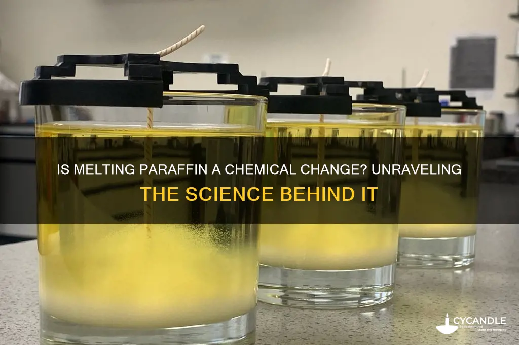 is melting paraffin a chemical change