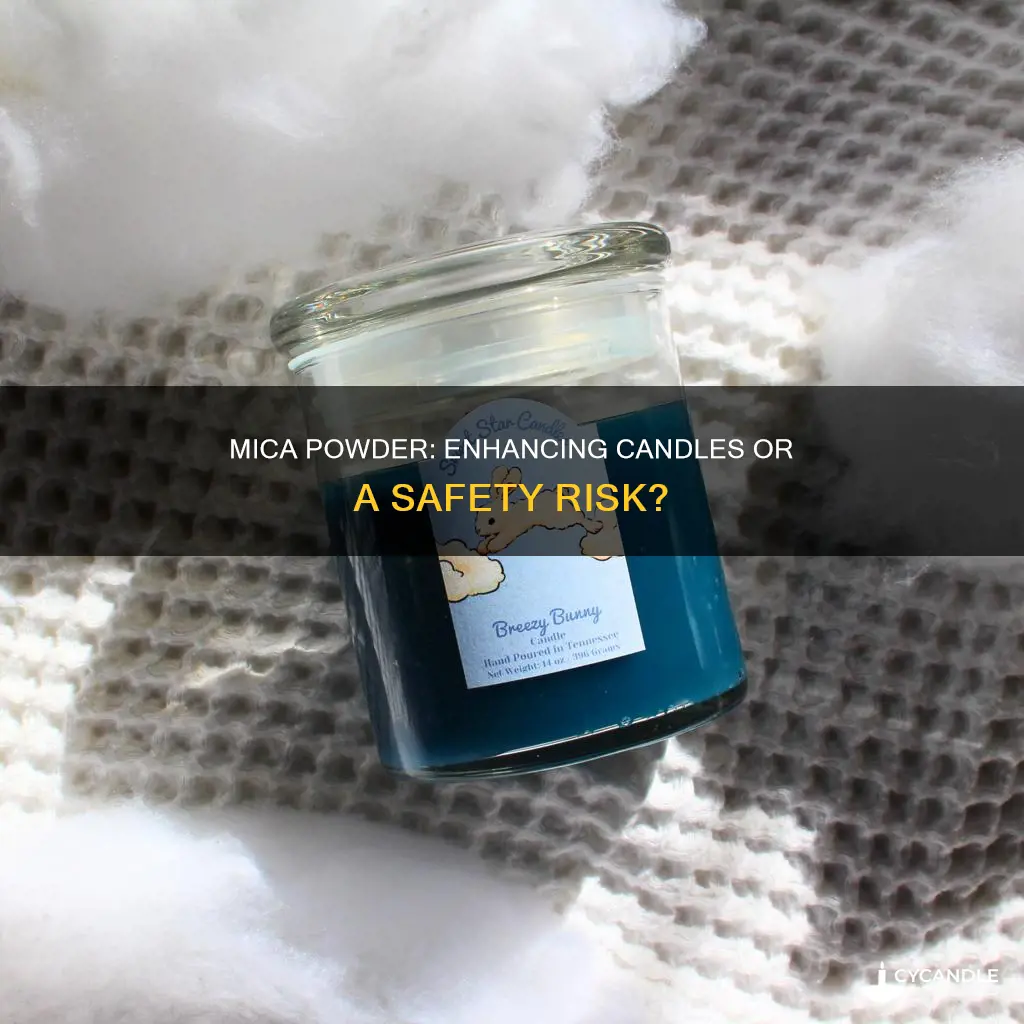 is mica powder good for candles