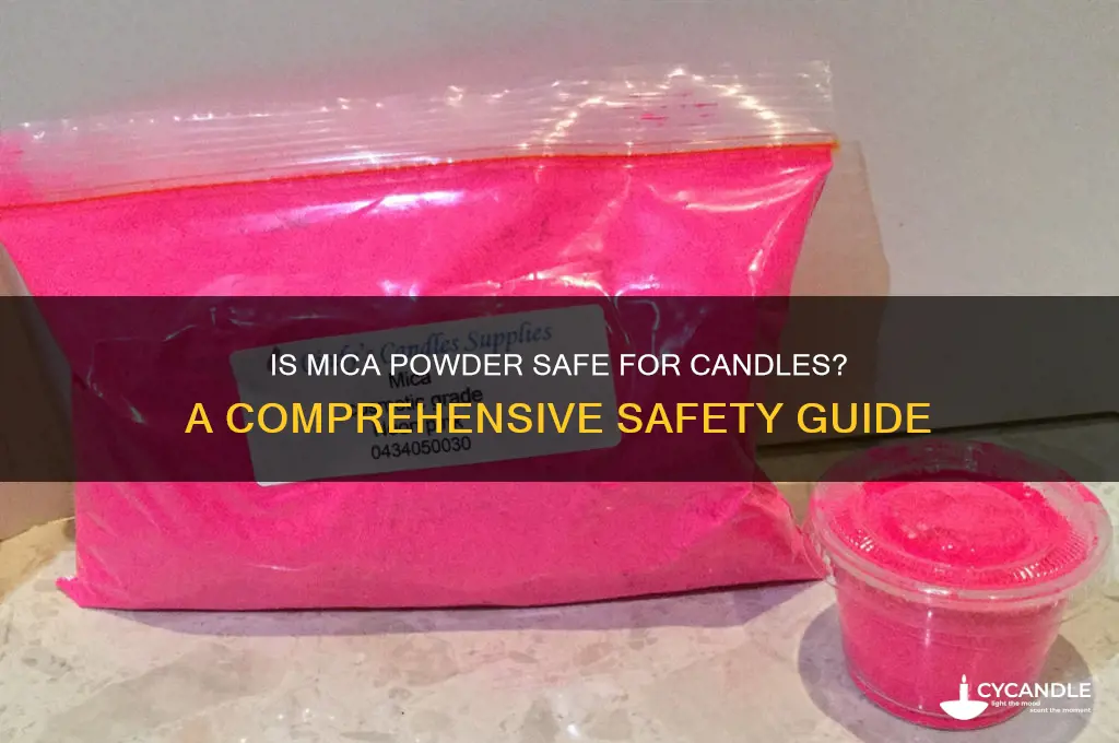 is mica powder safe for candles