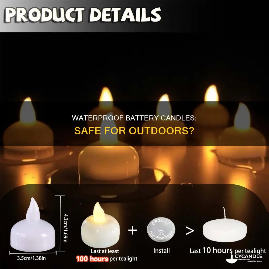 is my battery candle water proof