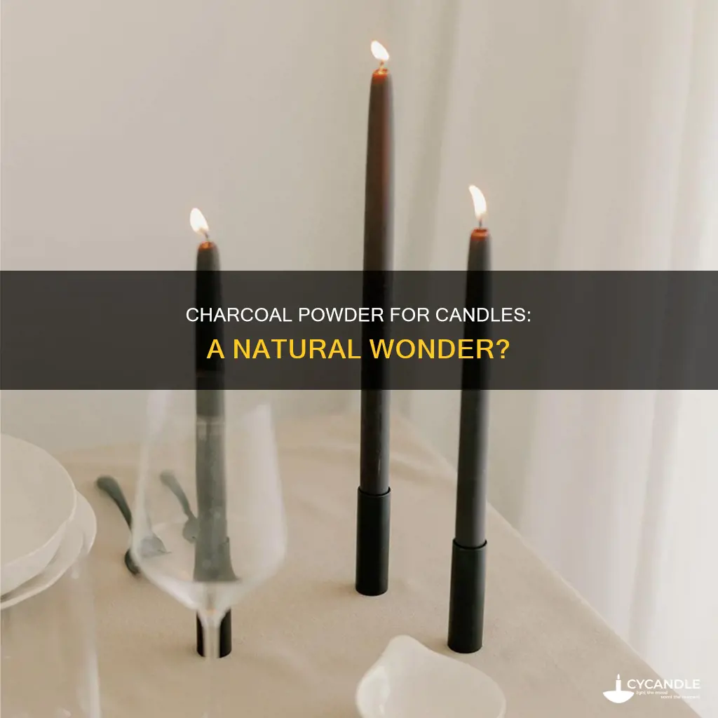 is organic charcoal powder good for candle making