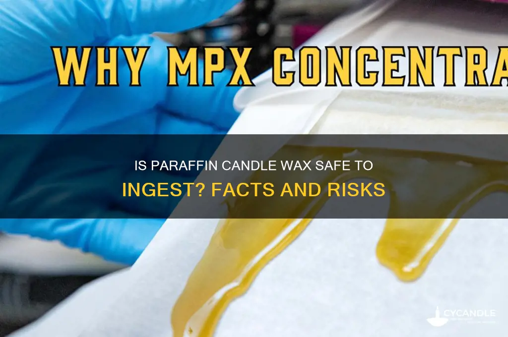 is paraffin candle wax safe to ingest