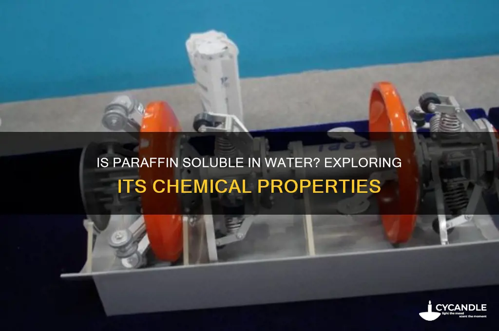 is paraffin soluble in water