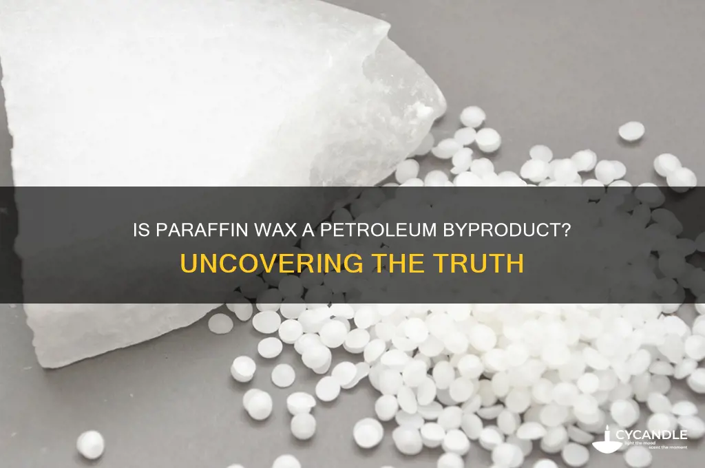 is paraffin wax a biproduct of petroleum production