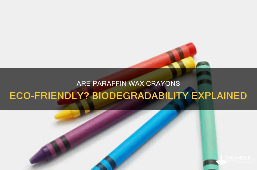 is paraffin wax crayons biodegradable