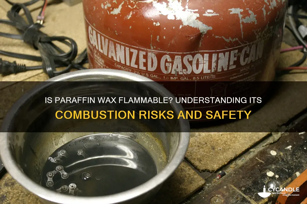 is paraffin wax flammable