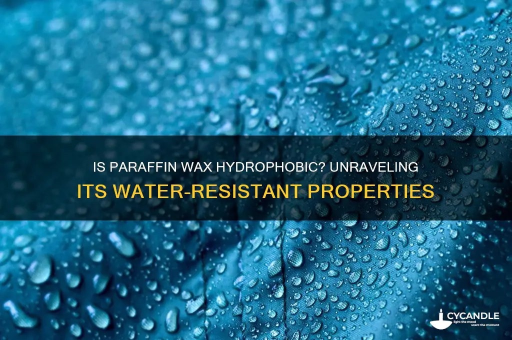 is paraffin wax hydrophobic