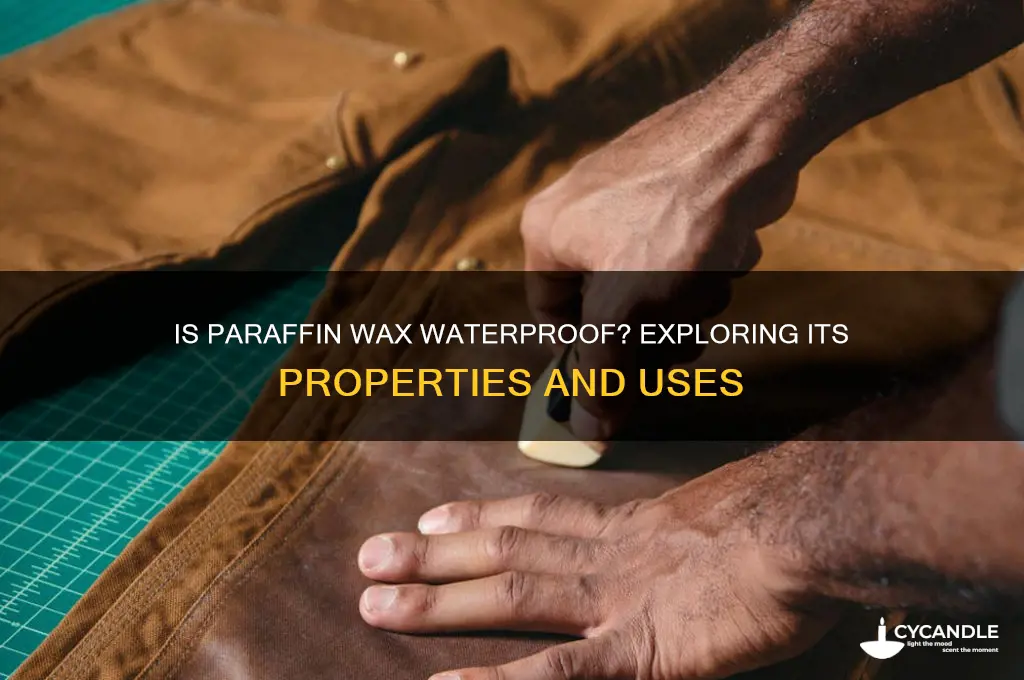 is paraffin wax waterproof