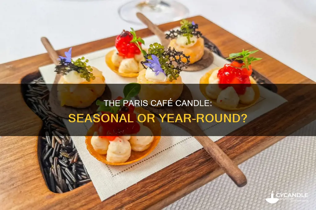 is paris cafe candle seasonal