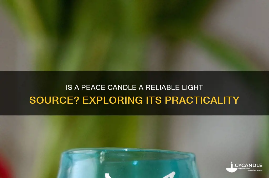 is peace candle a light source