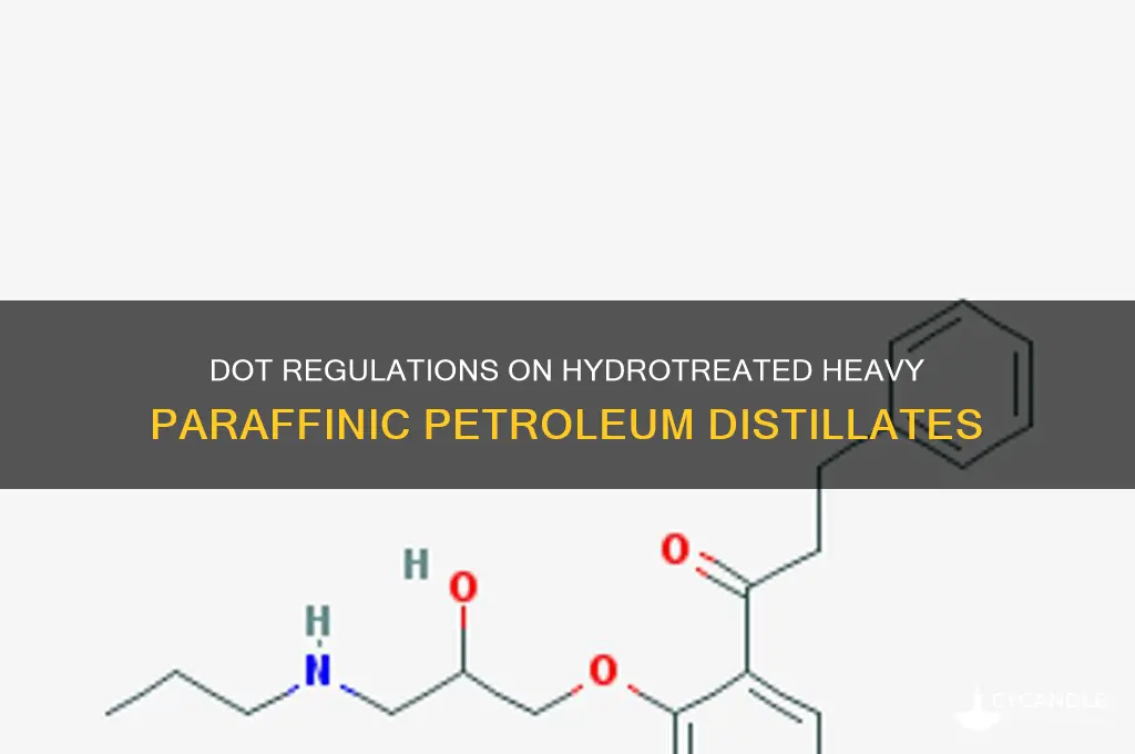 is petroleum distillates hydrotreated heavy paraffinic regulated by the dot