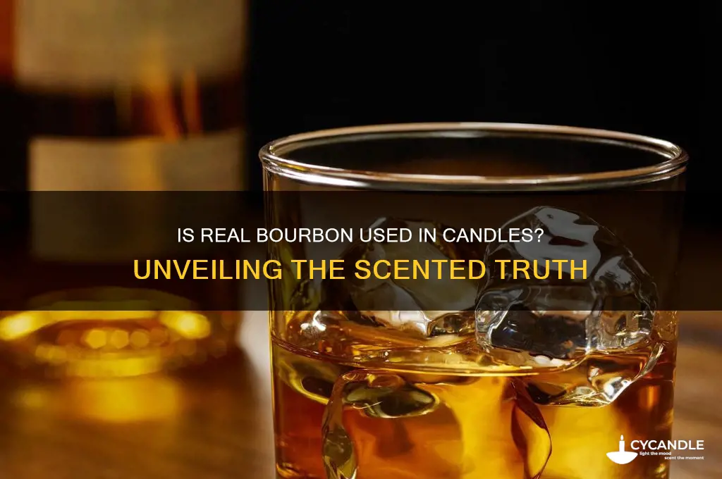 is real bourbon used in candles