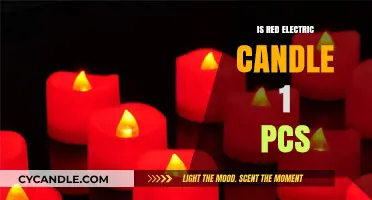 Electric Red Candles: A Single, Striking Focal Point