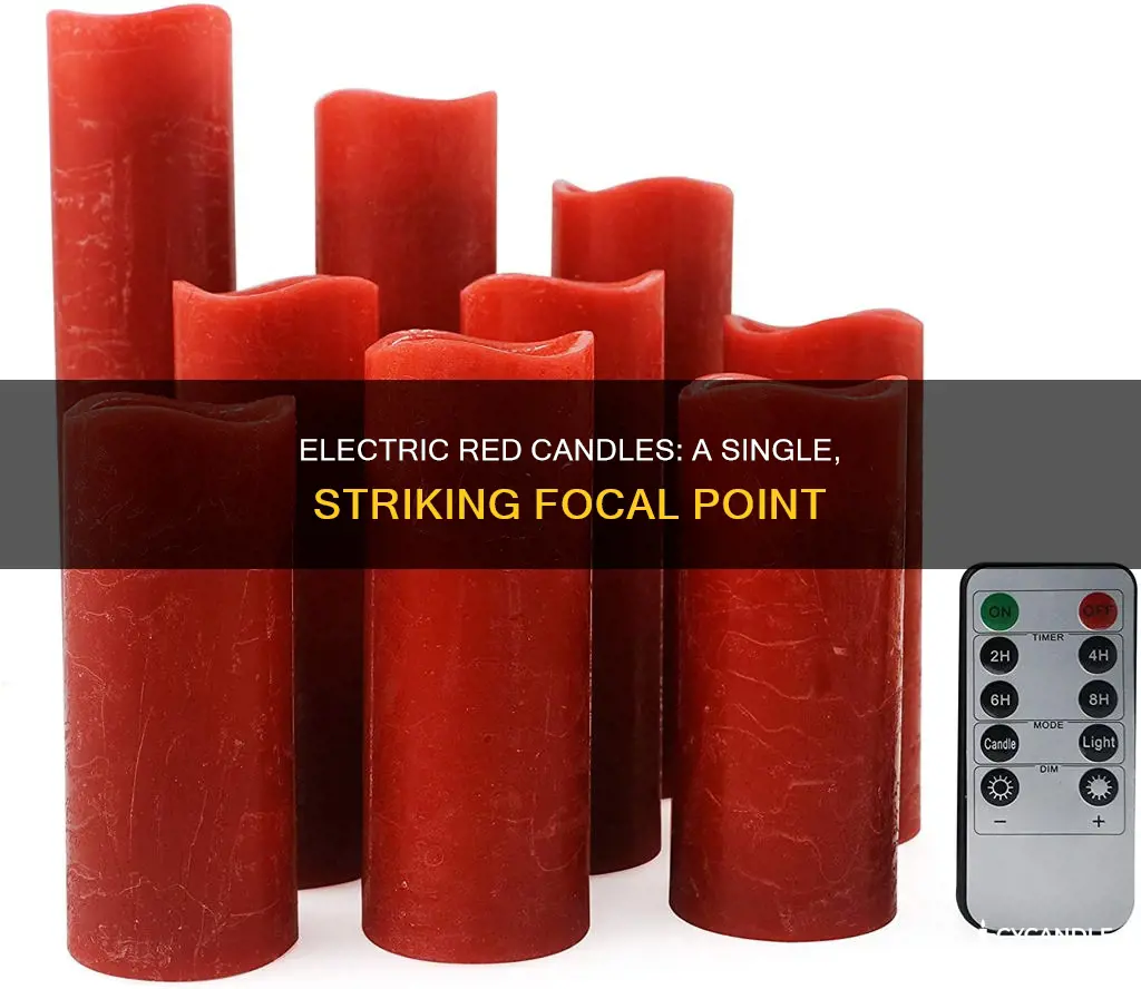 is red electric candle 1 pcs