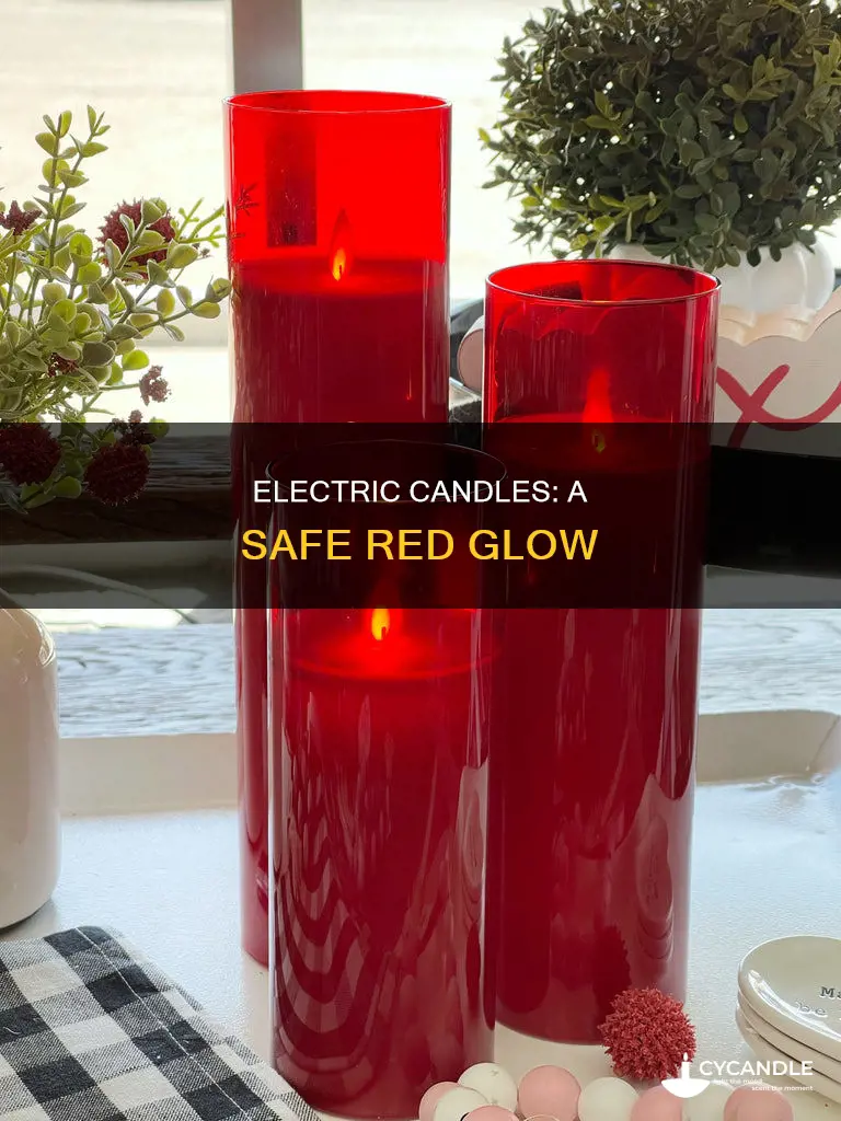is red electric candle