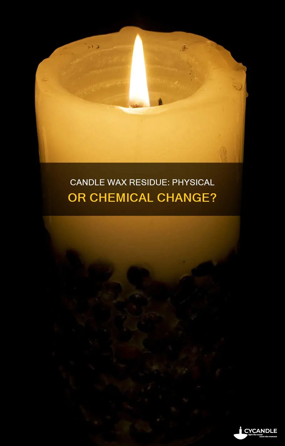is residue on a candle a physical or chemical change