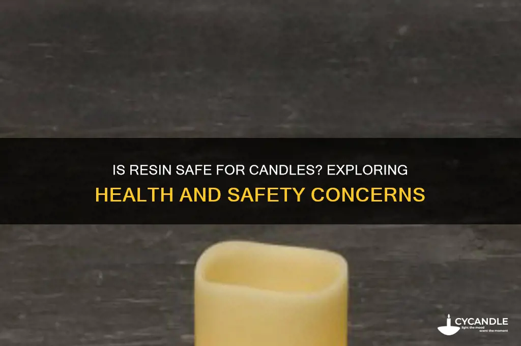 is resin safe for candles