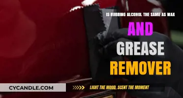Rubbing Alcohol vs. Wax and Grease Remover: Key Differences Explained