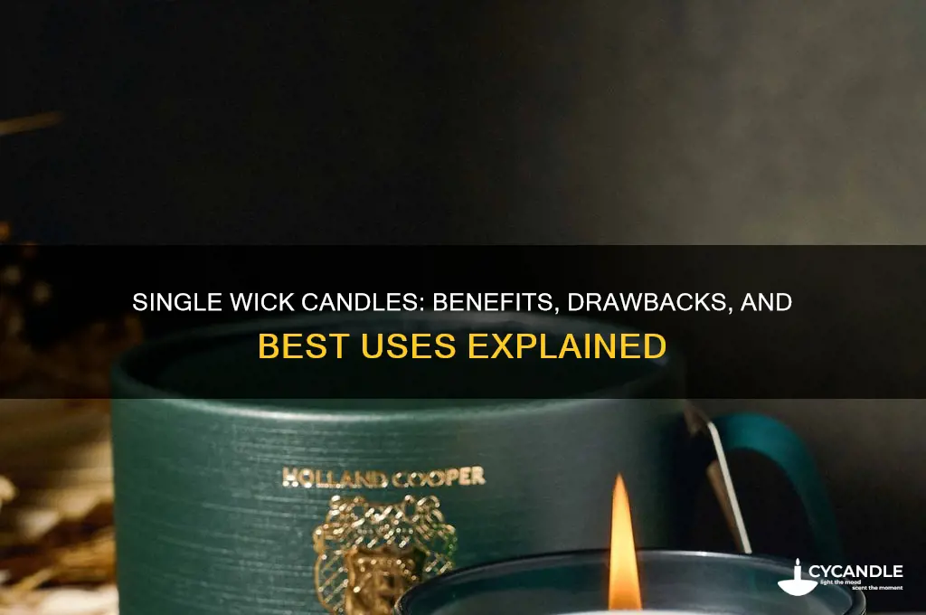 is single wick candle good