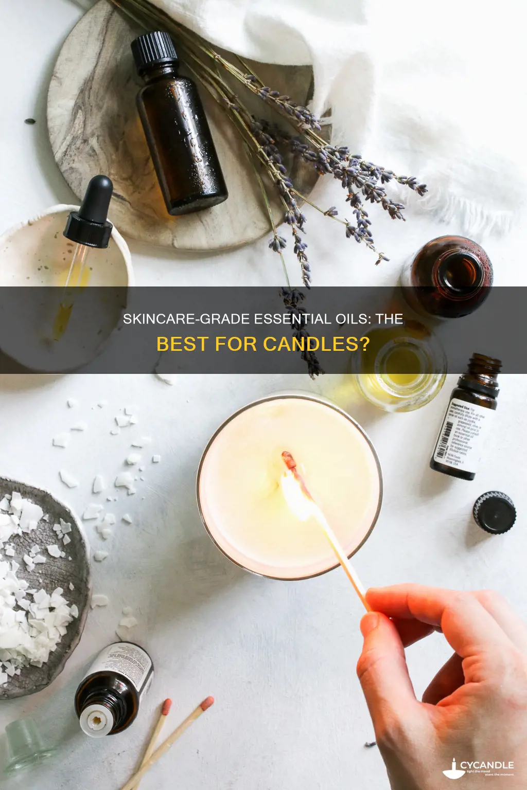 is skincare grade essential oil good for candles