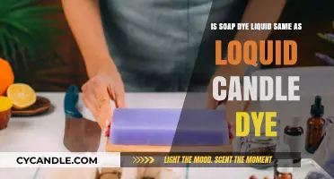 What's the Difference Between Soap and Candle Dye?