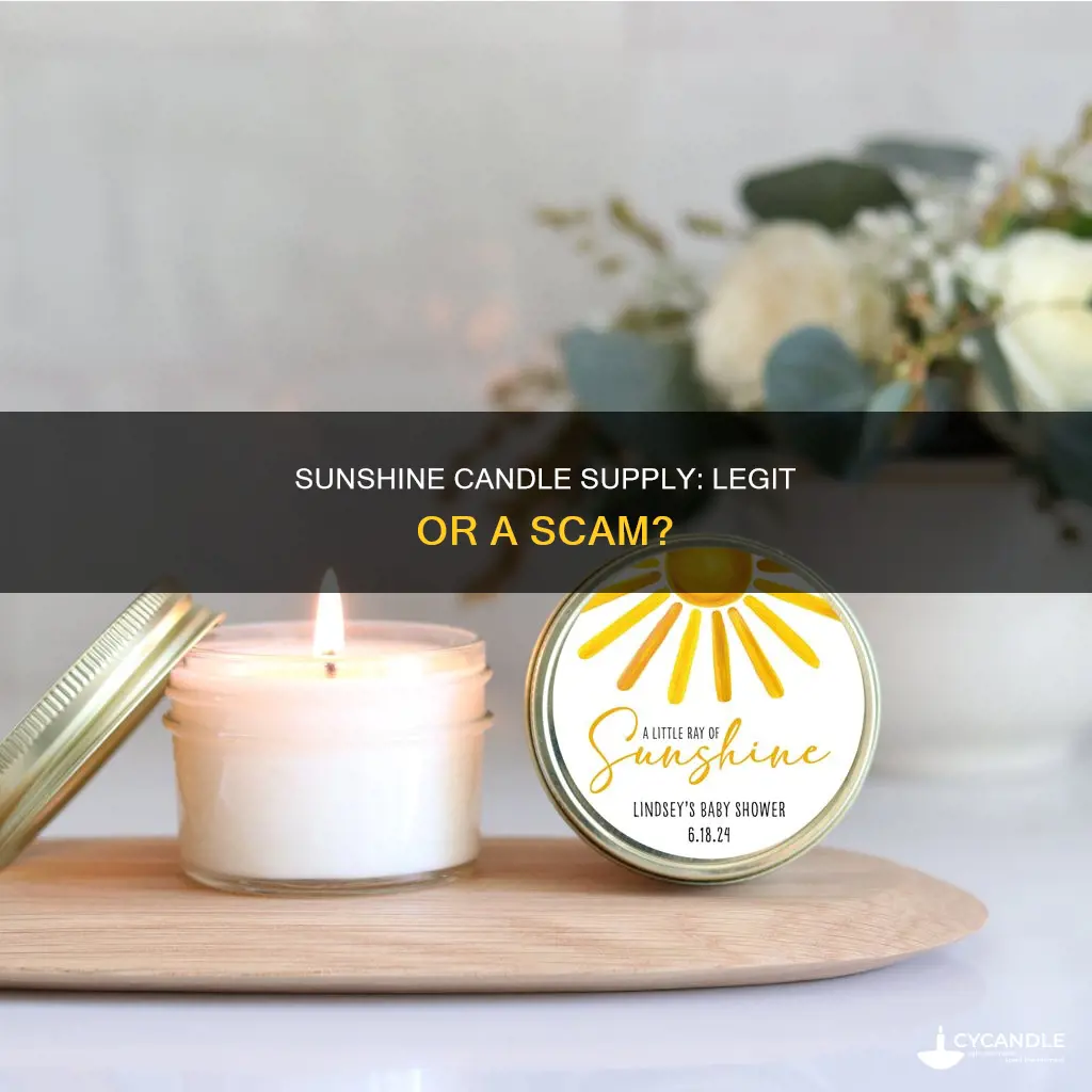 is sunshine candle supply legit
