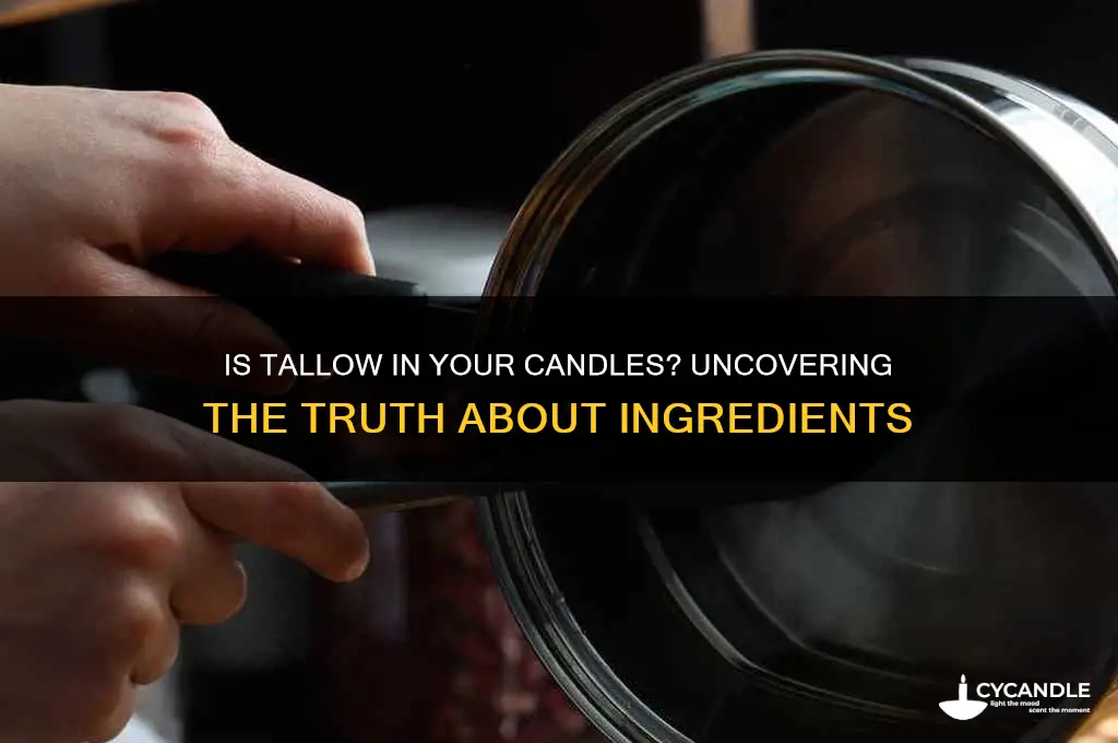 is tallow used in candles