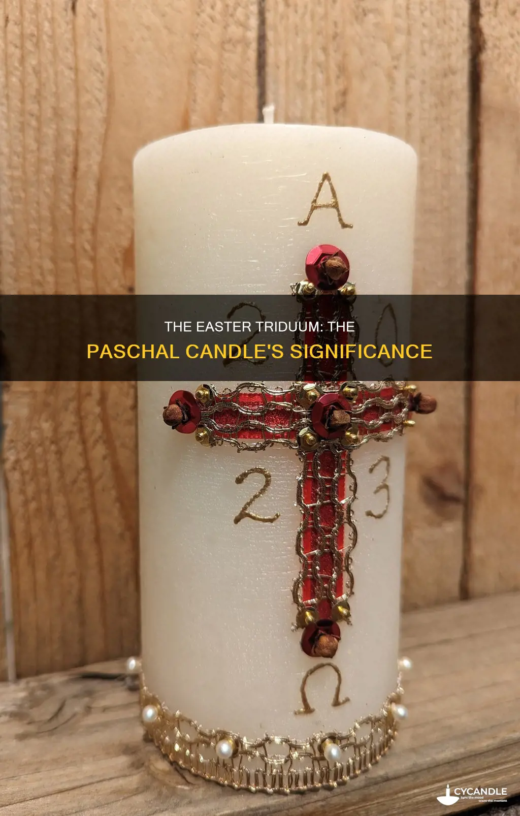 is thae paschal candle out for easter celebration