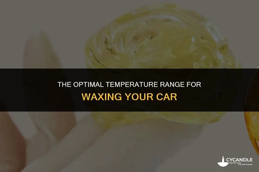 is the a minimum temperature to wax your car