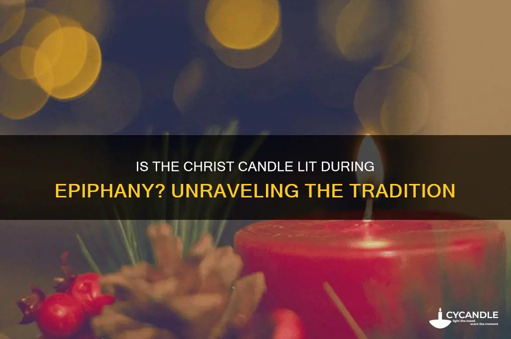 is the christ candle used during epiphany