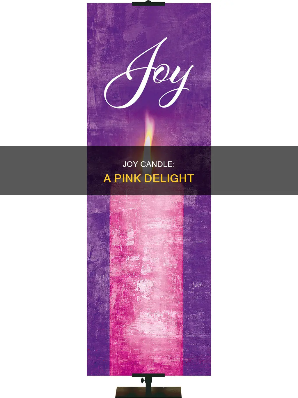 is the joy candle pink