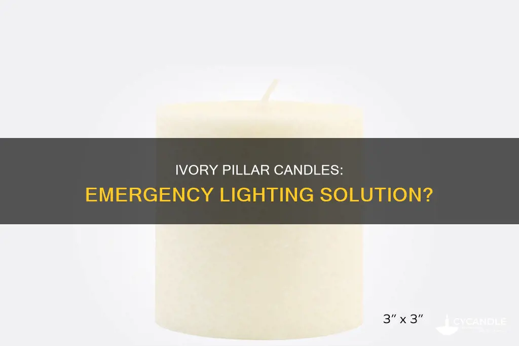 is the mainstays ivory pillar candle emergency candle