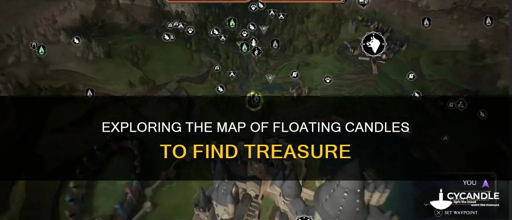 is the map with floating candles to find the treasure