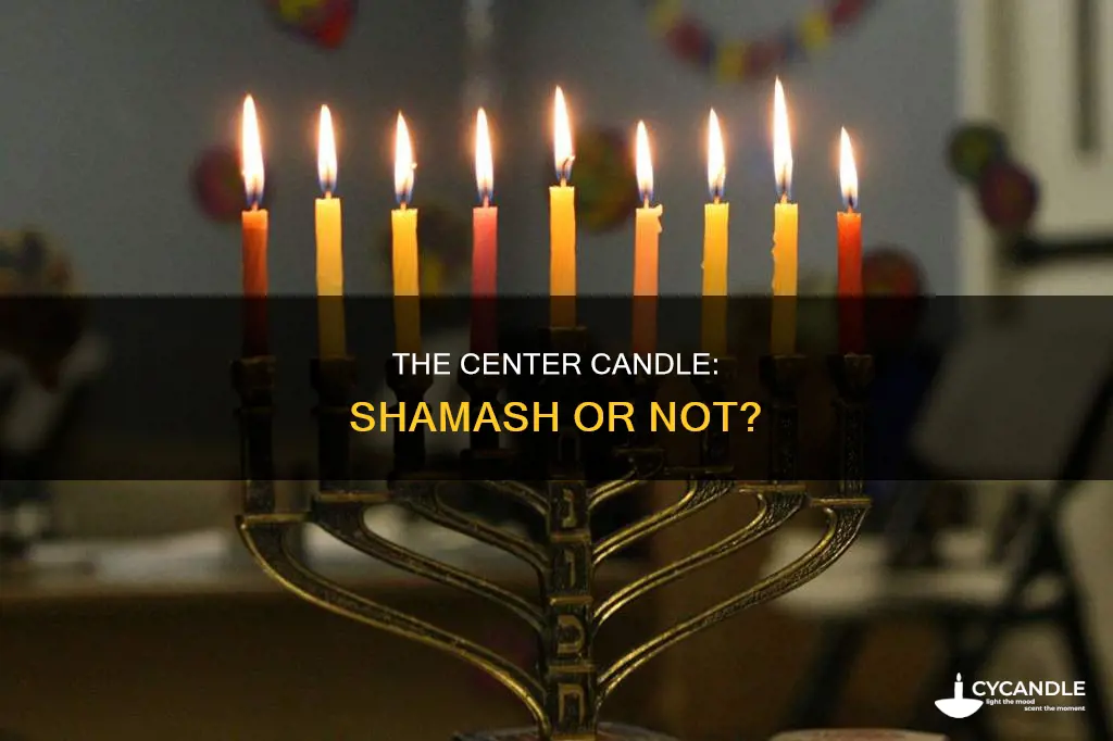 is the middle candle on a menorah the shamash candle