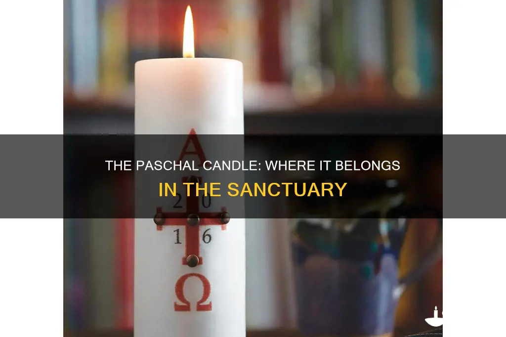 is the paschal candle always in the sanctuary