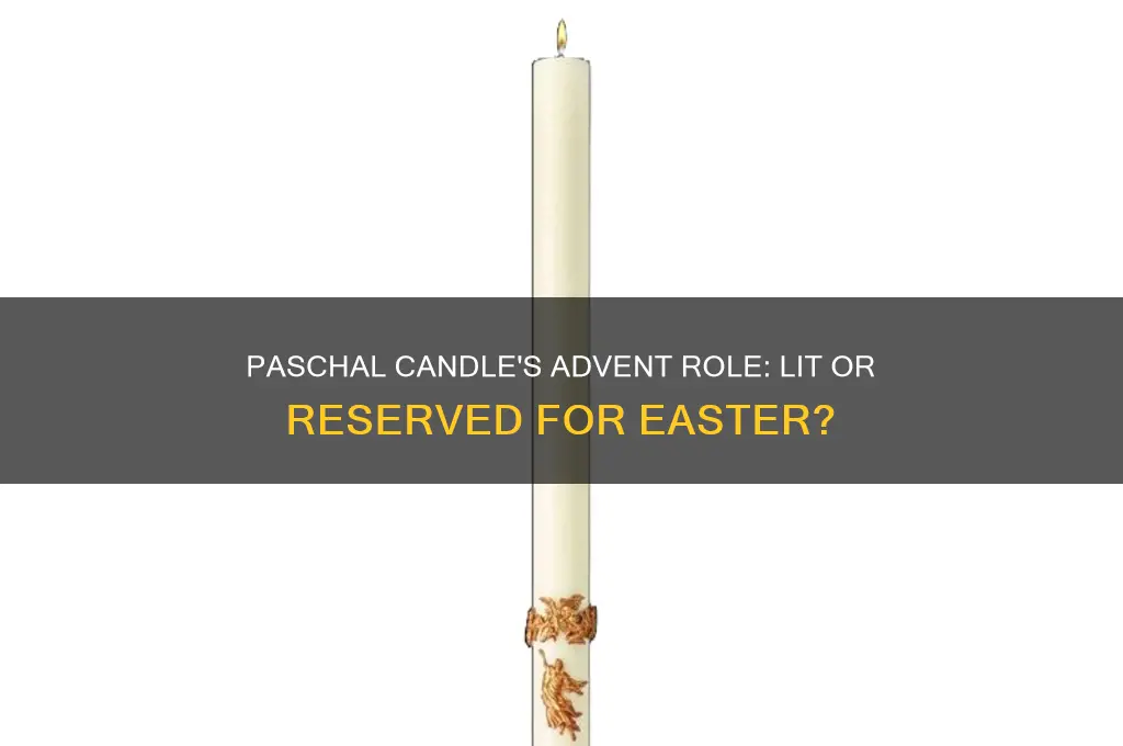 is the paschal candle lit during advent