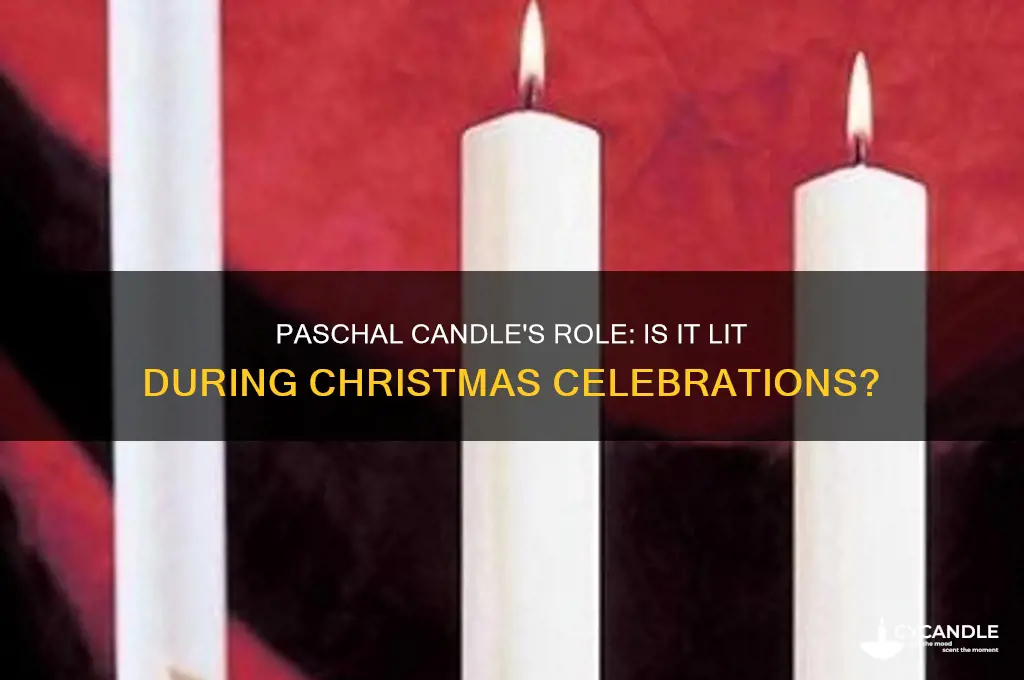 is the paschal candle used at christmas