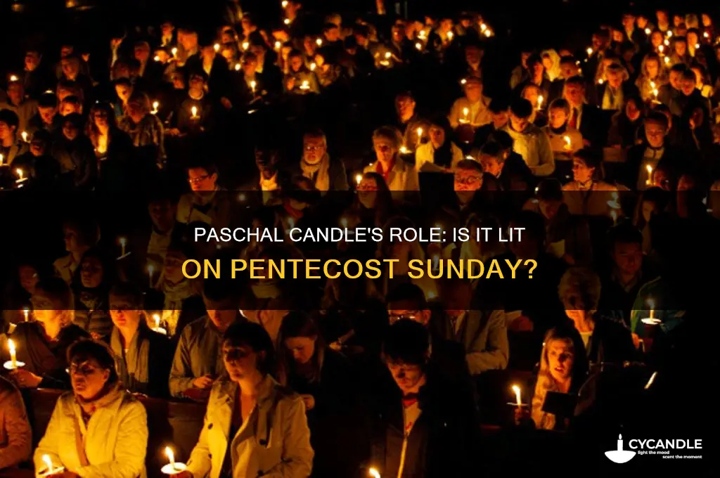 is the paschal candle used on pentecost