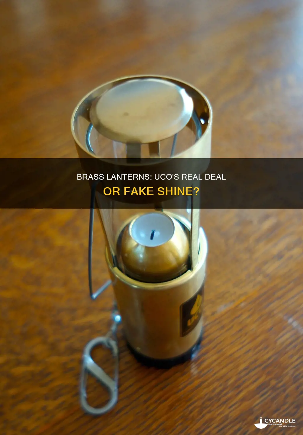 is the uco brass candle lantern really made of brass