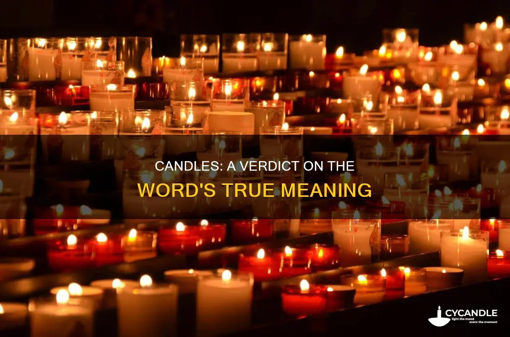 is the word candles a verd