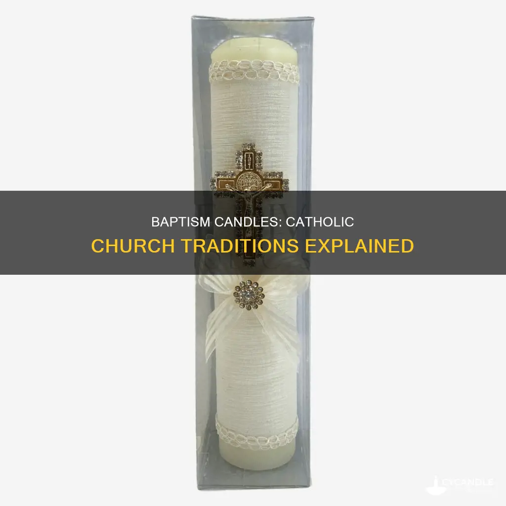 is there a baptism candle lit in catholic church