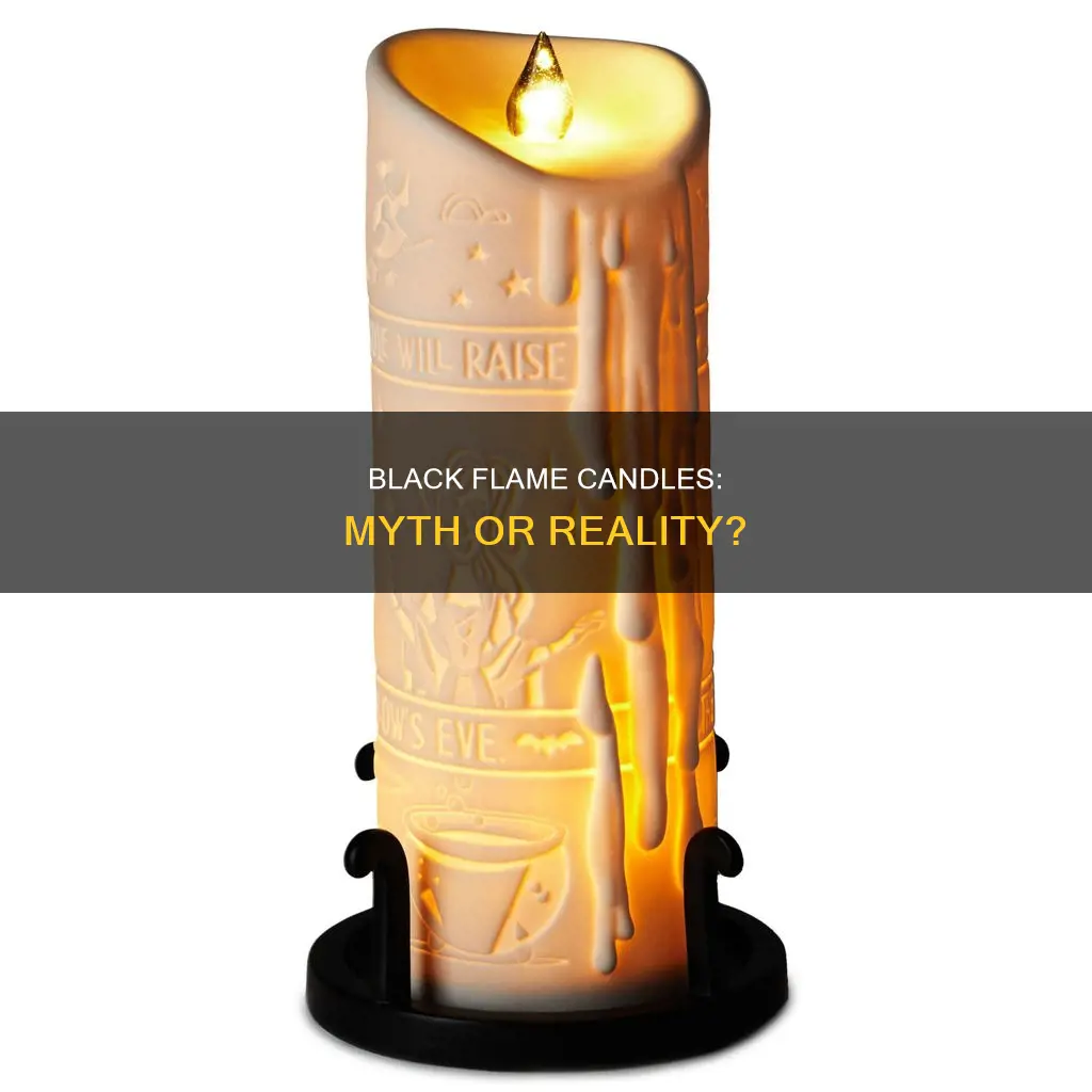 is there a black flame candle