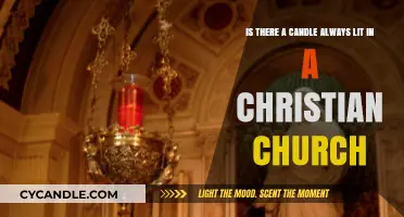 The Eternal Flame: Lit Candles in Christian Churches