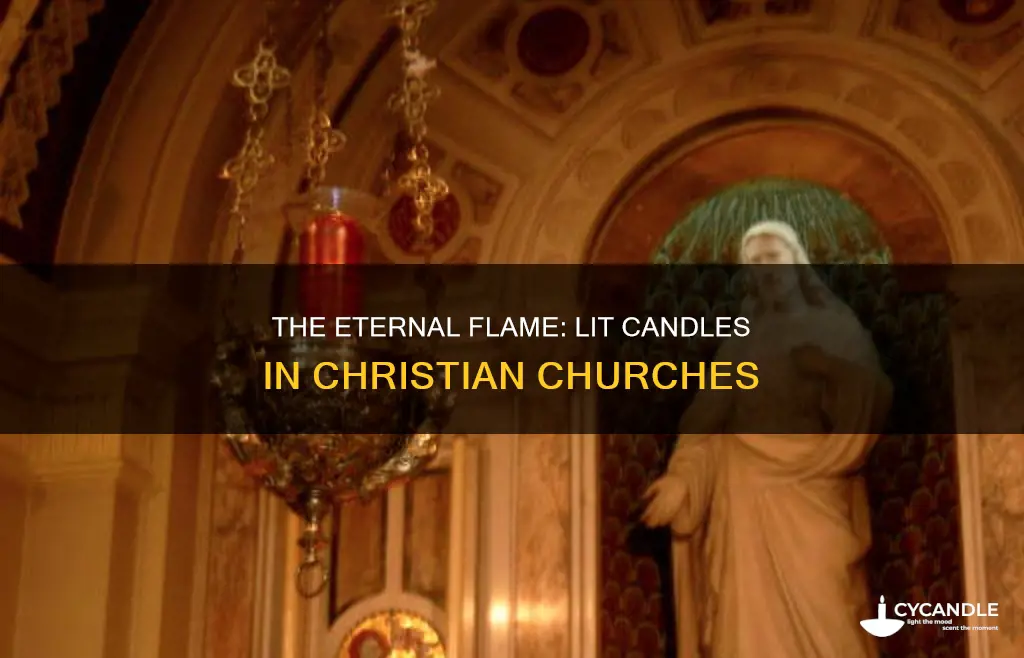 is there a candle always lit in a christian church
