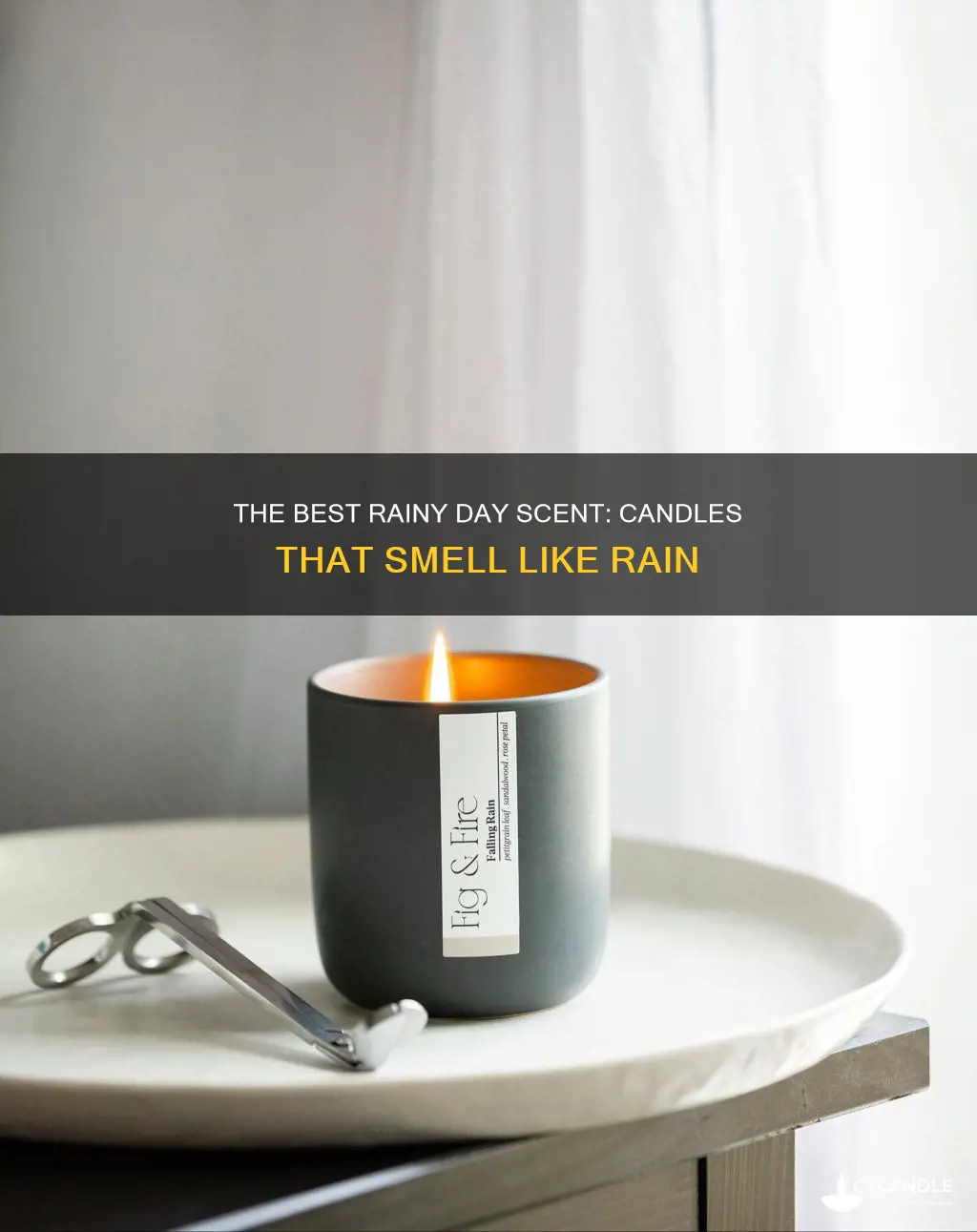 is there a candle that smells like rain