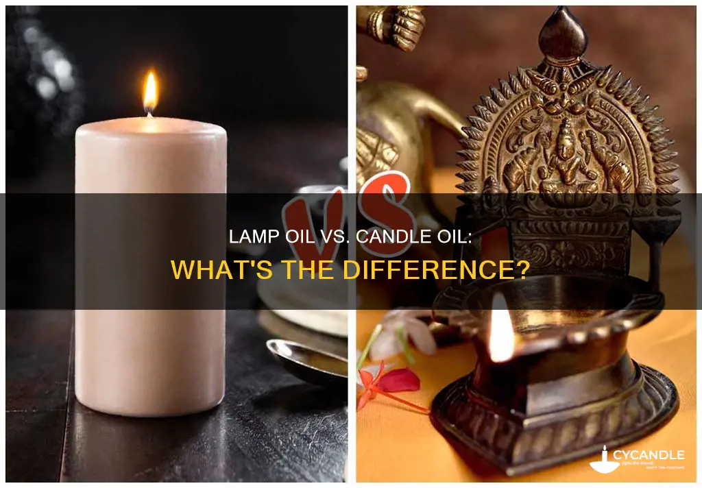 is there a difference between lamp oil and candle oil