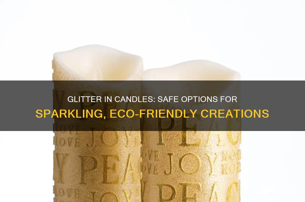 is there a glitter safe for candles